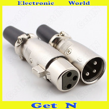 30pcs Japanese Style 3-Pole Male Cannon XLR Connector for Microphone Female Cannon Plug 2024 - buy cheap