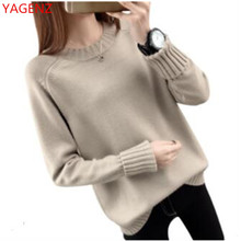 Lady's sweater Autumn Winter New women pullover Knitted sweaters Loose winter tops Long sleeve warm women's sweaters 1756 2024 - buy cheap