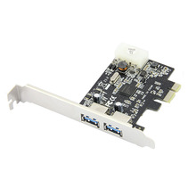 2 ports USB 3.0 PCI-e Controller Card  + PCIe Low Profile Bracket PCI Express to USB3.0 Converter Adapter NEC chipset 2024 - buy cheap