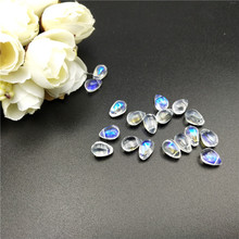 10pcs 6x9mm Smooth Glass Water Drop Beads Czech Petals Crystal Austria Beads for Bracelet Earring Making Jewelry Findings DIY 2024 - buy cheap