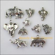 20Pcs Antiqued Silver Color DIY/Animal Elephant Mixed Charms Pendants 2024 - buy cheap