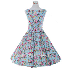 Women Summer 50s 60s Swing Vintage Retro Rockabilly Dress Audrey Hepburn Style Polka Dot Printed Floral Vestidos Dresses 2024 - buy cheap