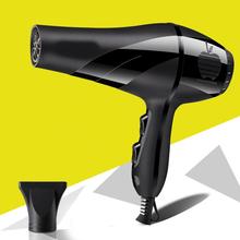 Professional Salon Hair Dryer with Shaping Nozzle Electric Hairdryer 2  Wind Speed 3 Heating Setting Black Color 1000W Powerful 2024 - buy cheap