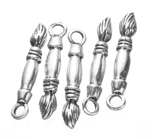 150pcs ancient silver Writing brush alloy Pendant charm Handmade earring bracelet necklace Jewelry DIY Components 25*4mm 2024 - buy cheap
