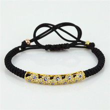 new style evil eye bracelets for women pulseira brand evil eyes zircon braiding macrame men bracelet ZSB-197 2024 - buy cheap