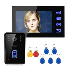 ENNIO-intercomunicador con vídeo RFID de 7 pulgadas, timbre con botón táctil, desbloqueo remoto, visión nocturna, envío gratis 2024 - compra barato