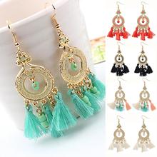 Mulheres Do Vintage Boho Pingente Gota Dangle Brincos Gancho Eardrop brincos 2018 moda jewerly brincos borla das mulheres modernas 2024 - compre barato