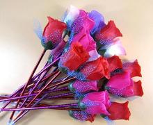 6 unids/lote novedad artificiales de Rose de bolígrafos de flor como regalo de San Valentín Rosa bola bolígrafo para la escuela y materiales de escritura para oficina 2024 - compra barato