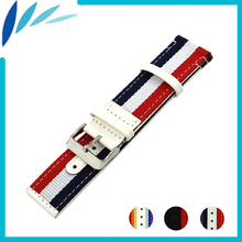 Nylon Nato Leather Watch Band 22mm 24mm for Maurice Lacroix Canvas Fabric Strap Wrist Loop Belt Bracelet Black White Red Blue 2024 - buy cheap