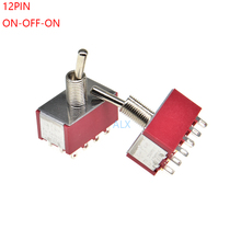 3 pces mini MTS-403 4pdt 12pin on-off-on miniatura interruptor de alavanca interruptores de alimentação 6a/125 v 2a/250 v mts 403 mts403 2024 - compre barato