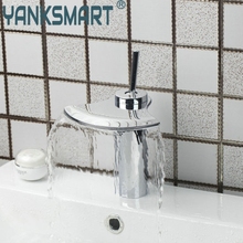 YANKSMART Waterfall Chrome Bathroom Brass Deck Mounted 92315 Basin Faucets Torneira Sink Grifos Cocina Faucets,Mixer Tap 2024 - buy cheap