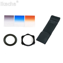6 In 1 Lens Filter Kit Filter Bag 49 52 55 58 62 67 72 77 82mm Adapter Ring Keep Holder Gradient Blue Orange Gray Cokin P Filter 2024 - buy cheap