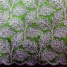 Folha de têxteis de alta-grade leite de seda Eugen fios de bordado tecido de algodão atacado moda folhagem folhas bordado pano folhagem 2024 - compre barato