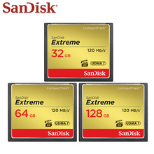Sandisk-cartão de memória, original, cf, 64gb, alta velocidade, 120 m/s, 32gb, 128gb, câmera 2024 - compre barato