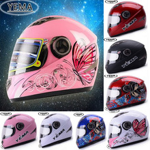 2020 New YEMA YM-827 Full Face Motorcycle Helmet Motorbike helmets Electric bicycle helmet made of ABS and FREE SIZE with scarf 2024 - buy cheap