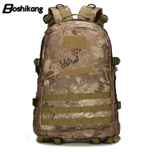 Boshikang mochila masculina de oxford 3d, mochila de attack de alta qualidade estilo militar do exército camuflagem, mochila vintage para viagens 2024 - compre barato