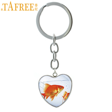 TAFREE-Acuario de peces dorados con colgante de corazón para mujer, joyería de dibujos animados de sirena con Pez Dorado, HP360 2024 - compra barato