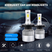 Car light COB Chip H4 H13 9004 9007 Hi-lo Beam H7 9005 HB3 9006 HB4 H11 H9 H1 H3 9012 Auto LED Headlight Bulb 8000lm 12V 6500k 2024 - buy cheap