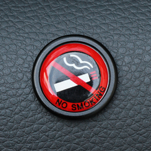 NO SMOKING Sign Warning Logo Car Decal Sticker For Mercedes W203 BMW E39 E36 E90 F10 Volvo XC60 S40 Audi A4 A6 Q5 Q7 Accessories 2024 - buy cheap