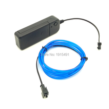 Fio de led eletroluminiscente para carro, novo tipo de fio de 3.2mm 1 metro 10 cores led neon para uso em festas de fim de ano + unidade