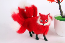large 23x12 red standing fox model ,polyethylene&furs handicraft Figurines home decoration toy gift a2793 2024 - buy cheap