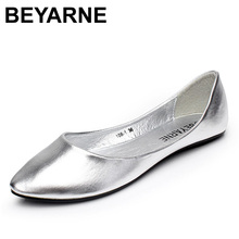 BEYARNEPlus-zapatos planos de talla grande para mujer, zapatillas femeninas de suela plana con punta en pico, para exteriores, planos de moda urbana, envío gratis, 2016 2024 - compra barato