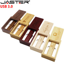 JASTER USB 3.0 creative wooden thumb drive 4GB/8GB/16GB/32GB/64GB External Storage 5PCS free logo laser engraving 2024 - buy cheap