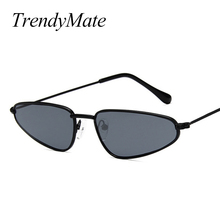 Vintage Small Cat Eye Sunglasses Women Metal Sexy Cateye Sun Glasses Men Brand Designer Retro Sunglass Drop Shaped UV400 1292T 2024 - buy cheap