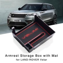 Armrest Storage Box for Land Rover Velar 2017 2018 2019 Interior Center Console Organizer Glove Holder Tray 2024 - buy cheap