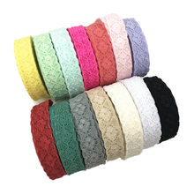 5Yards 3/4'' 19mm Lace Trim Elastic Bands DIY Headband Girls Ponytails Decoration Accessories 2024 - buy cheap