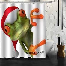 New Custom Frog 3d Funny Shower Curtains Polyester Bathroom Waterproof Bath Curtain Size 150X180cm165X200cm180X200cm 2024 - buy cheap