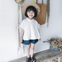 2018 Fashion Summer Child School Girls Clothing Sets Baby Toddler Kids Girl Clothes Set White Blouse + Shorts 2 Pcs Suit JW3811 2024 - buy cheap