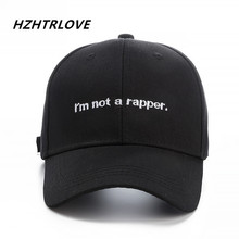 High Quality Brand Letter i'm not a rapper Snapback Cap Cotton Baseball Cap For Adult Men Women Hip Hop Dad Hat Bone Garros 2024 - buy cheap