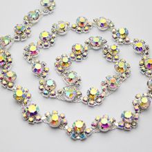 Cadena de diamantes de imitación con forma de S, adorno de cinturón para coser diamantes de imitación para vestido, decoración de ropa 2024 - compra barato