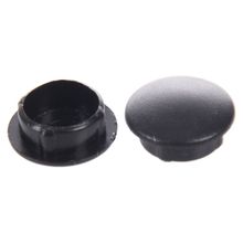 10 Pcs Plastic 10mm Diameter Flush Mounted Tube Insert Caps Cover Black 2024 - buy cheap