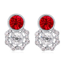 Top Quality Bridal Crystal earrings cross flower butterfly stud earrings wedding earrings dress earrings Free Shipping 2024 - buy cheap