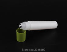 Rollo de plástico blanco de 20ML y 20G con cuentas de vidrio, botella de crema para los ojos, empaquetado de muestras cosméticas, 30 unids/lote 2024 - compra barato
