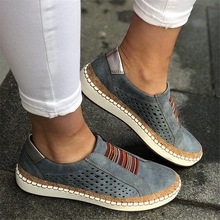 Oxfords Leather Loafers Casual Shoes Women Slip-On Sneaker Comfortable Loafers Women Flats Tenis Feminino Zapatos De Mujer 35-43 2024 - buy cheap