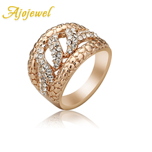 Ajojewel Ladies Punk dorado anillos para mujeres Micro pavé CZ dedo accesorios de joyería 2024 - compra barato