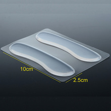 1Pair Silicone Gel Heel Cushion Protector Foot Care transparent Insert Pad Insole 2024 - buy cheap