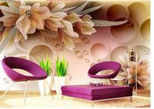Papel tapiz 3d de flores y murales 3d para sala de estar papel tapiz estereoscópico 3d decoración del hogar 2024 - compra barato