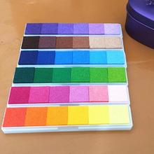 Almohadilla de tinta colorida con gradiente para el hogar, sello de tinta para decoración de álbum de recortes, sellos de decoración, plantilla de huella dactilar para niños, tarjeta DIY 2024 - compra barato