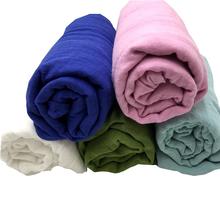 Ins Hot 100% cotton muslin baby blanket solid color active printing very soft blankets swaddle for newborn bedding 2024 - buy cheap