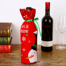 Праздничный Рождественский набор бутылок вина Снеговик Олень крышка бутылки Декор Санта-Клаус кухонные украшения новый год Рождество ужин вечеринка 2024 - купить недорого
