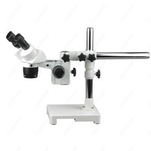 Stereo Microscope--AmScope Supplies 5X-10X-15X-30X Stereo Microscope with Single-Arm Boom Stand 2024 - buy cheap