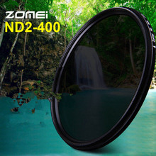 Zomei-filtro de lente de densidad neutra para cámara DSLR, ND2-400 ajustable de 49/52/55/58/62/67/72/77/82 grados 2024 - compra barato