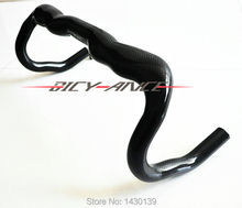 Newest OEM-A Road bike 3K full carbon fibre handlebar carbon bicycle handlebar road bike parts 31.8*400/420/440mm Free Shipping 2024 - buy cheap