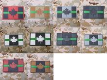 The thin Green line Canada Red Maple flag 3D PVC patch 2024 - buy cheap