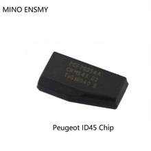 Frete grátis carbono Chip de Transponder Chip para Peugeot ID45, chip de chave do carro 10 pçs/lote 2024 - compre barato