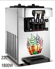 Máquina de hacer helados suave de escritorio de alta eficiencia 3 sabores 22L máquina de helados portátil 2024 - compra barato